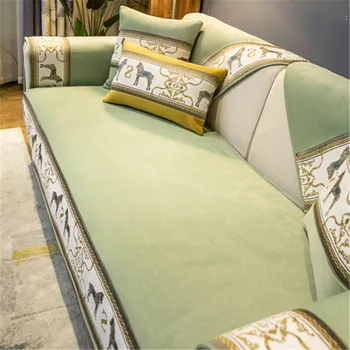 

Sofa Covers for living Room Couch Pillowcase Solid Color Armrest Towel Fabric Four Season Sofa Towel for L Shape Sofa Decor