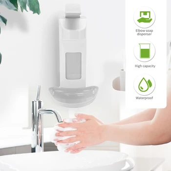 

Manual Soap Dispenser Hospital Hotel Disinfection Hand Sanitizer Bottle 500ml/1000ml Elbow Pressure Soap Dispenser