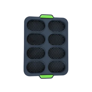 

2PCS Silicone French Roll Mold Silicone Small Bread Baking Mold Food-grade Silicone Molds Non-stick Silicone Baking Mold Househo