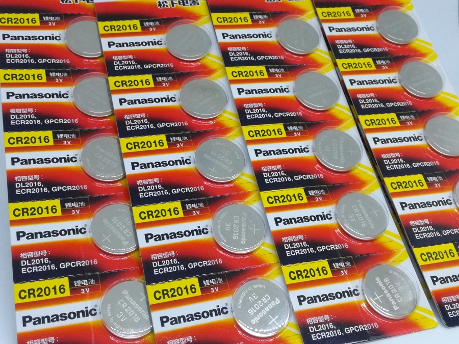 

150pcs/lot Panasonic CR2016 3V Button Coin Batteries Cell Watch Toys Computer Calculator Control CR 2016 Lithium Battery