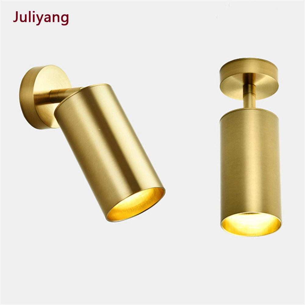 Скандинавский современный настенный светильник минималистичный Золотой