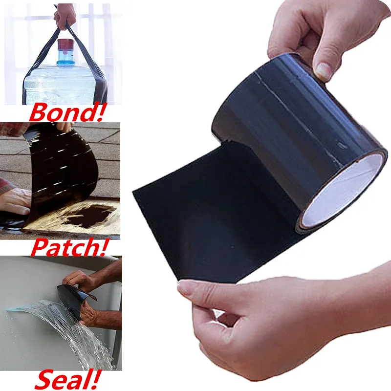 Repair Tape Super Strong Waterproof Tape 150cm Fiber Stop Leaks  Self Adhesive Tape Bathroom Duct Sealing Fix Insulating Tape