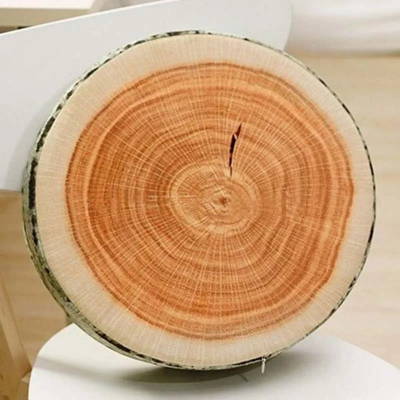 35.5x8cm Моделирование деревянное кресло подушка Съемный и моющийся валик декоративная 3D Подушка сидение подушки для домашнего декора - Цвет: 35.5x8cm