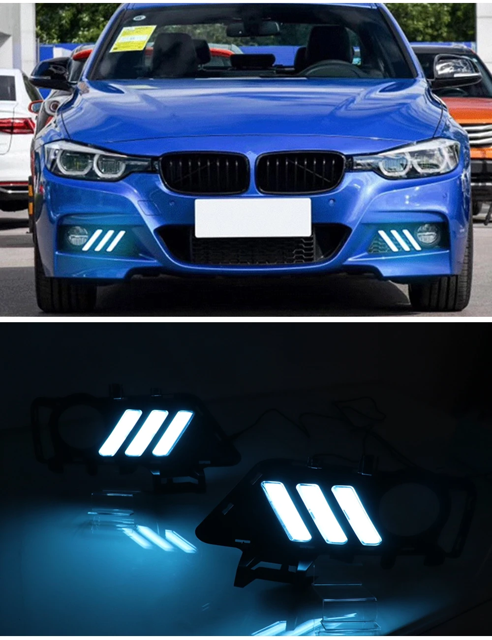 速--9-宝马3系三色流光转向野马款日行灯18-19年--英_12