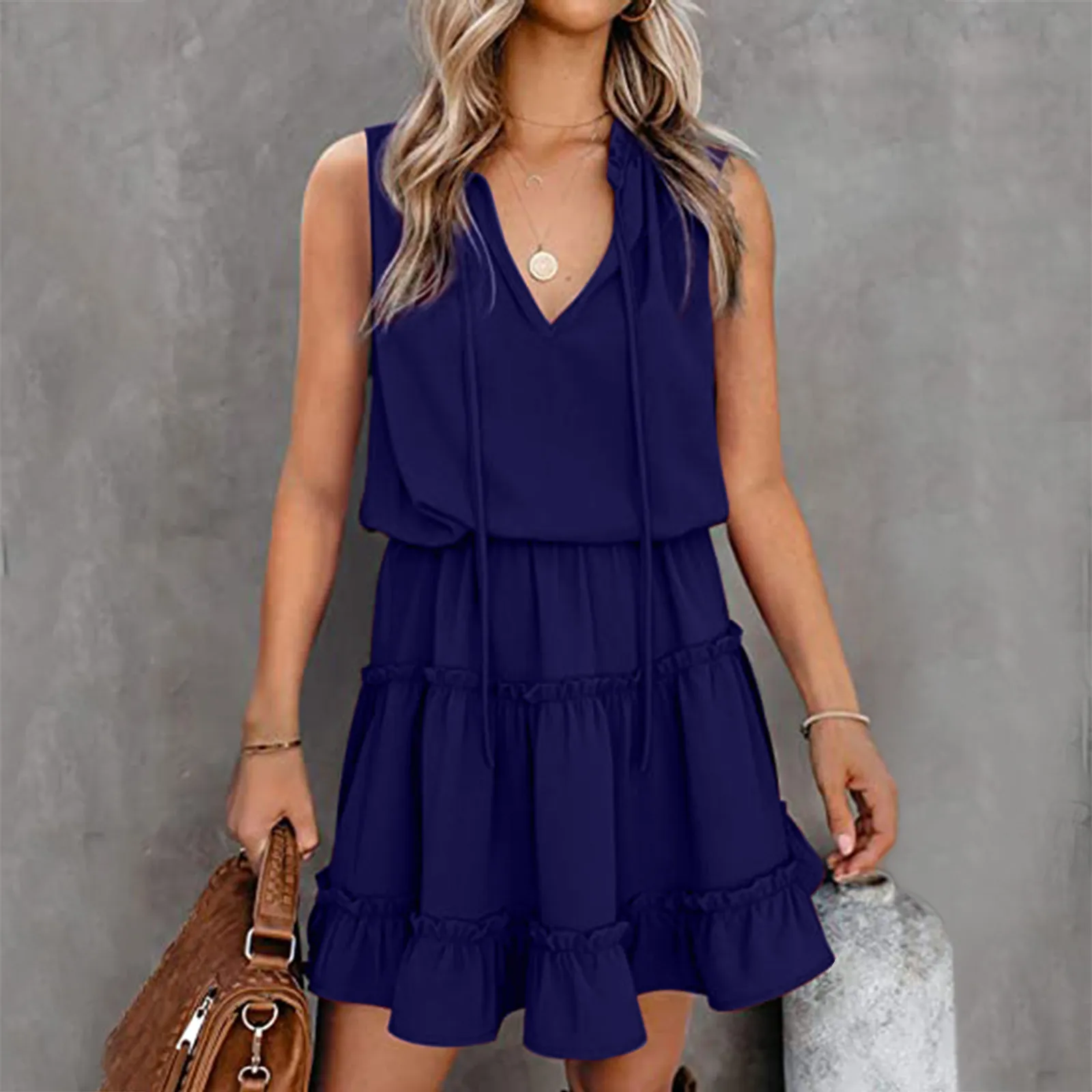 Платье Плиссе Без Рукавов фото 9