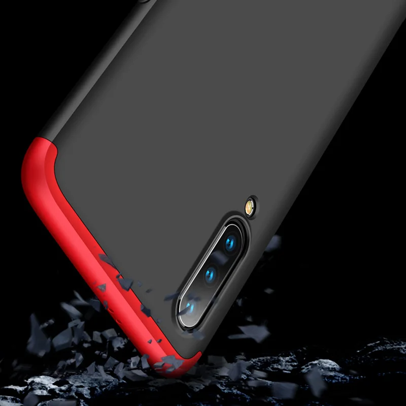 3-in-1 Armor Case For Mi9T Xiaomi Mi 9 SE Hard Plastic Anti-Shock Bumper Case Xiaomi-Mi-9T Full Cover xiaomi mi9 se Case+ Glass