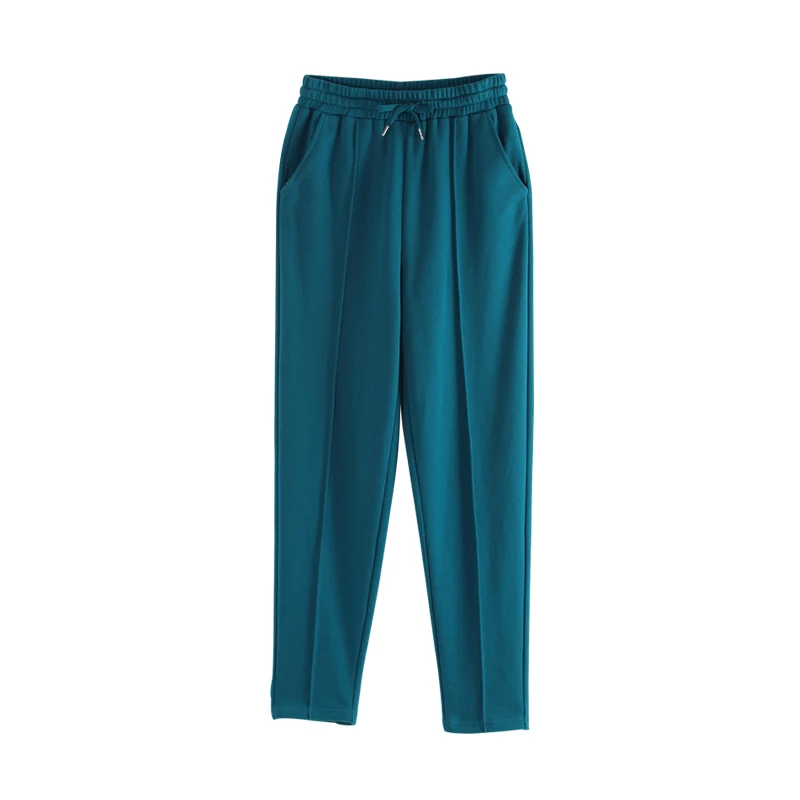 Toyouth Casual Sweatpants Solid Drawstring Pants For Women Autumn Loose Trousers