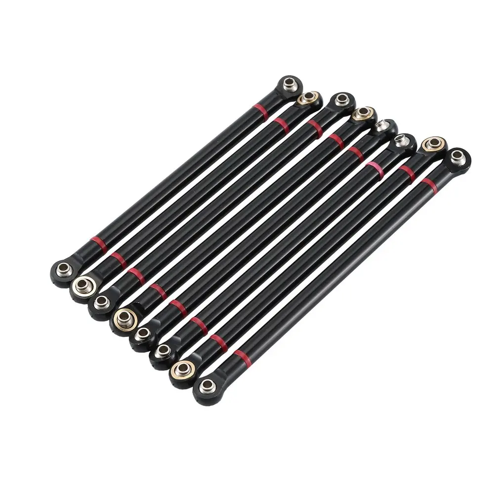 

8PCS Aluminum Alloy Chassis RC Link Rod Linkage Set 313MM Wheelbase For 1/10 AXIAL SCX10 RC Crawler Car