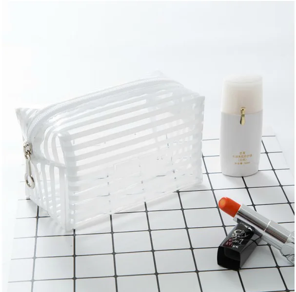 Bufan Cute Online Celebrity Wash Bag Transparent PVC Waterproof Cosmetic Bag Large Capacity Cosmetics Storage Bag