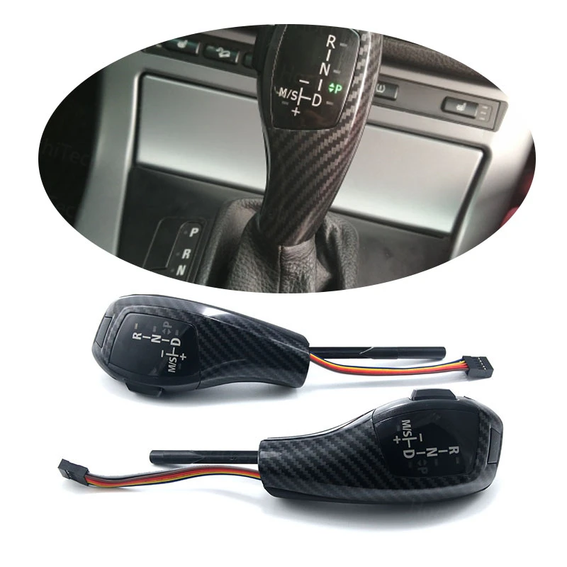 Carbon Fiber Led Gear Shift Knob Automatic For Bmw X1 X3 X5 Z4 1 3 5 7