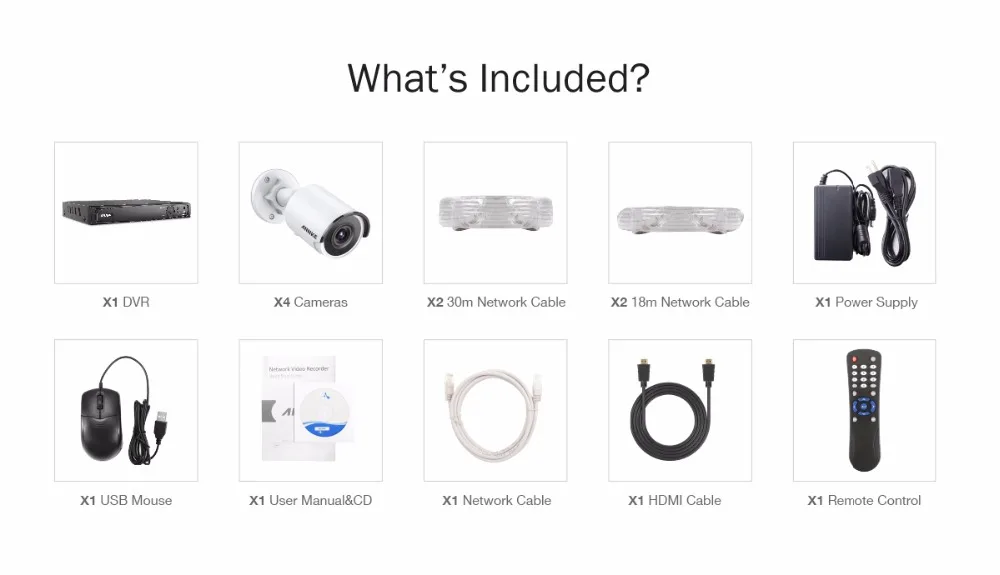 Sale ANNKE 8CH 8MP Ultra HD PoE Network Video Security System 4K H.265 Surveillance NVR 4x8MP HD IP67 POE CCTV Bullet Cameras 10