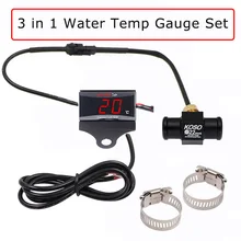 뜨거운 판매 3 in 1 KOSO 수온 게이지 오토바이 액세서리에 대 한 센서 어댑터 브래킷 세트와 물 온도계