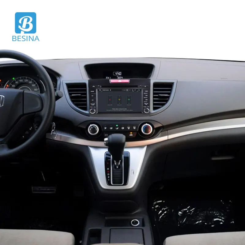 Cheap Besina Android 9.0 2 Din Car Radio For Honda CRV CR-V 2012 2013 2014 Multimedia GPS Navi WIFI Octa Cores 4G+64G CD DVD Player 5