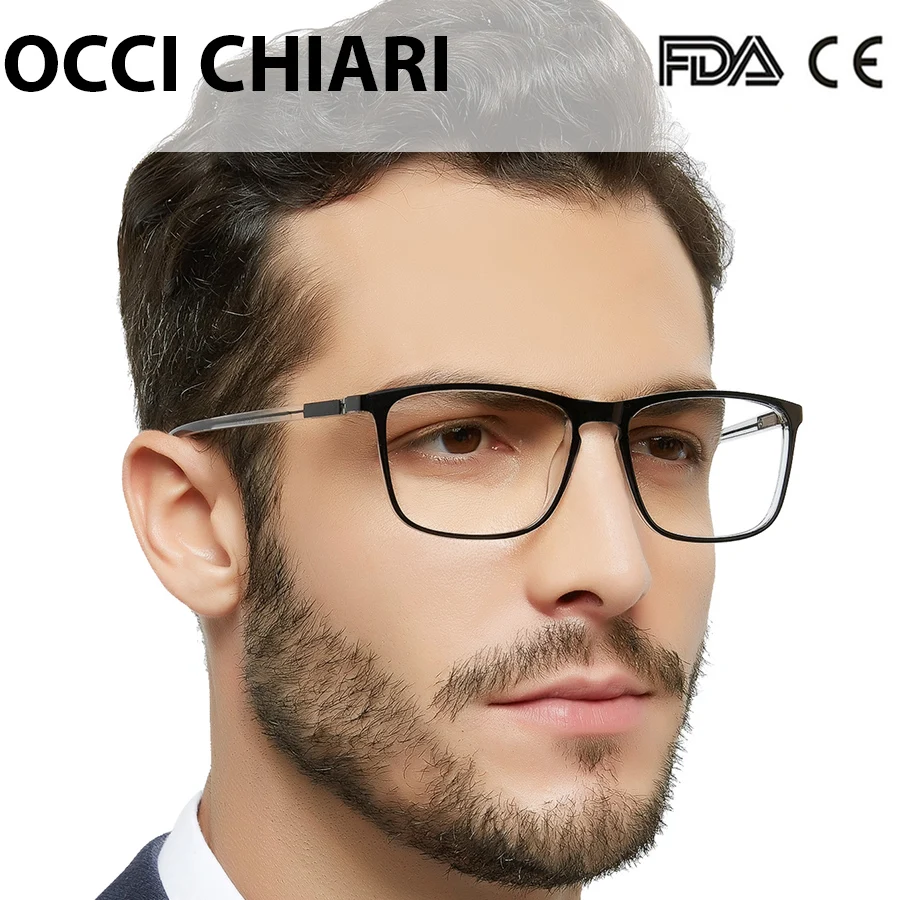 OCCI CHIAR мужские очки для чтения с защитой от синего света компьютерные Nerd очки при дальнозоркости ацетатная оправа для очков 1,0 1,5 2,0 2,5 3,0