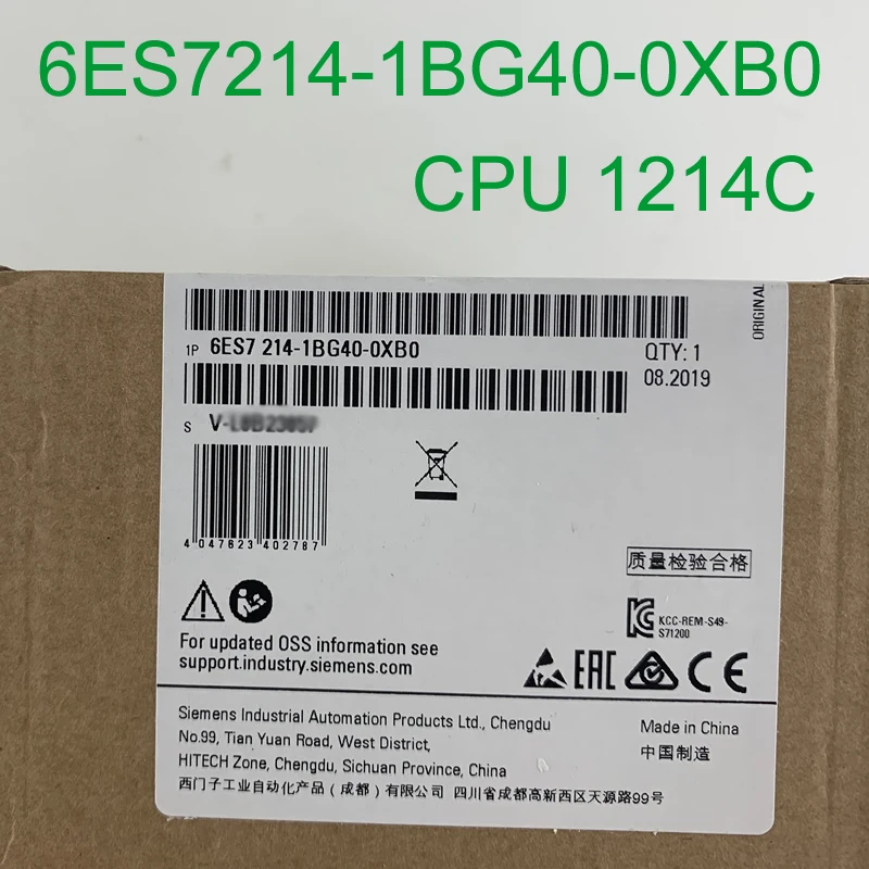CPU1214C 6ES7214-1BG40-0XB0 6ES7 214-1BG40-0XB0 AC/DC/Rly, есть в наличии
