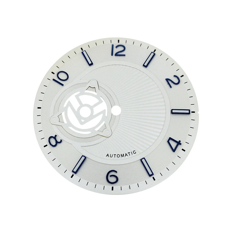 

Black/White Optional 36.5mm Rose Watch Dial With Green Luminous For NH38 Movement Replacement Accessories