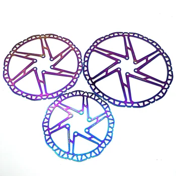 

Fouriers BR-D1P-2 Bicycle Ti-Coating Disc Brake Rotor 6 Bolts 140mm/180mm/203mm MTB Mountain Bike Brake Rotor