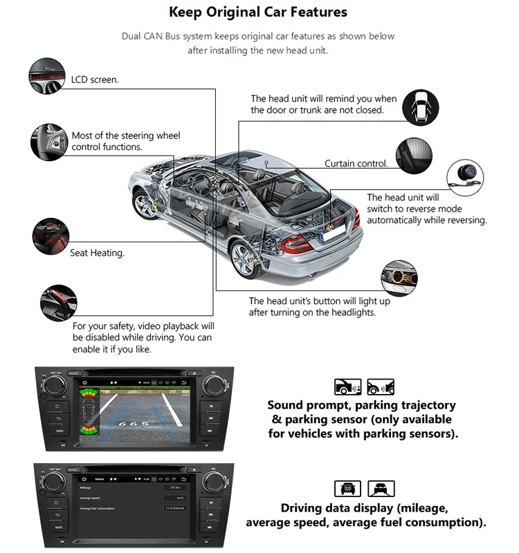 Perfect Eonon 7" Android 9.0 Car Head Unit radio 2G RAM 32G Car GPS Navigation Bluetooth 5.0 4G Wi-Fi DVD Player for BMW E90/E91/E92/E93 5 Perfect Eonon 7" Android 9.0 Car Head Unit radio 2G RAM 32G Car GPS Navigation Bluetooth 5.0 4G Wi-Fi DVD Player for BMW E90/E91/E92/E93 5