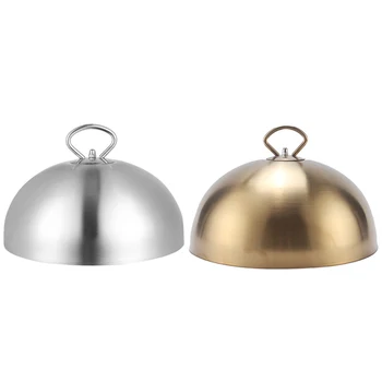 

Stainless Steel Steak Cover Teppanyaki e Dish Lid Anti Oil Splashing Food Cover