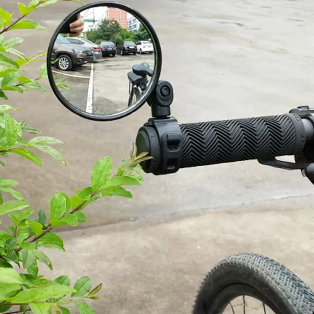 

High Quality ABS Adjustable Bike Handlebar Rear View Mirror Universal Bicycle Bike Convex Side Rear View Mirror