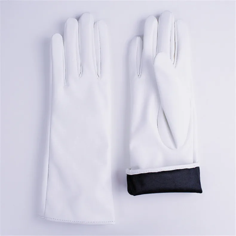 28 см перчатки с сенсорным экраном средней и длинной секцией из искусственной лакированной кожи, яркие черные теплые кофейные коричневые перчатки WPU119
