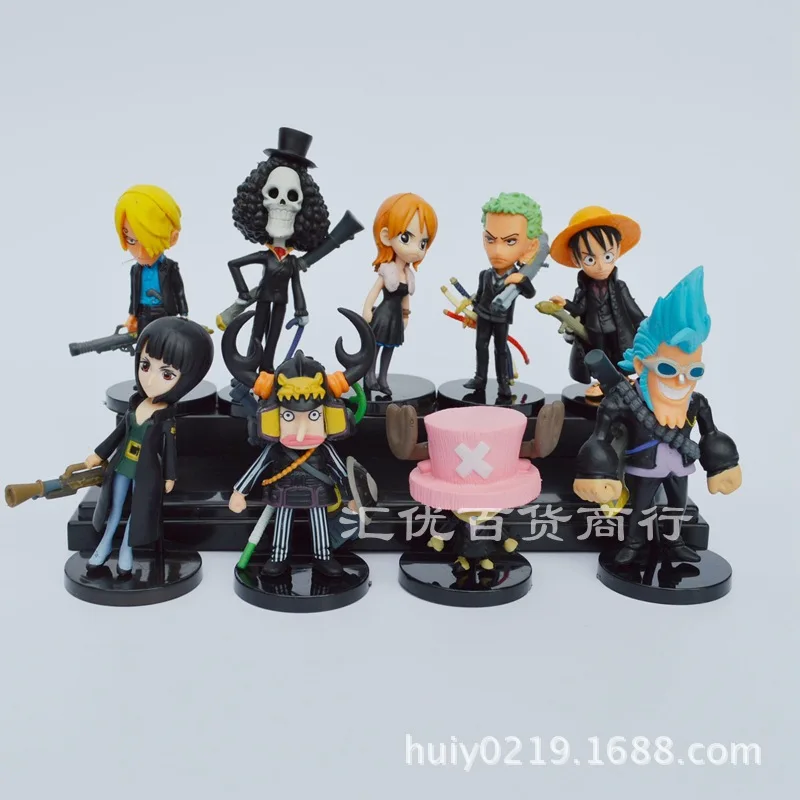 

9-Black One Piece ONE Piece Fashion Cartoon Car Decoration Anime Garage Kit Model
