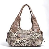 Women Handbags Leopard Bag Top-handle Handbag Fashion Satchel Dumpling Pack Shoulder Bag Tote Bag Hobos Large Purse - Image 3