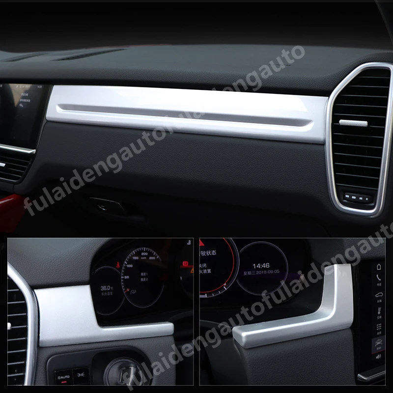 Для Porsche Cayenne Матовый ABS углеродное волокно красный LHD внутренняя консоль центр приборной панели рамка отделка автомобиля Стайлинг