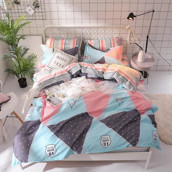 

Dropshipping 3/4pcs King Size Bedding Sets Family Set Include Bed Sheet Duvet Cover Pillowcase Gift Fashion