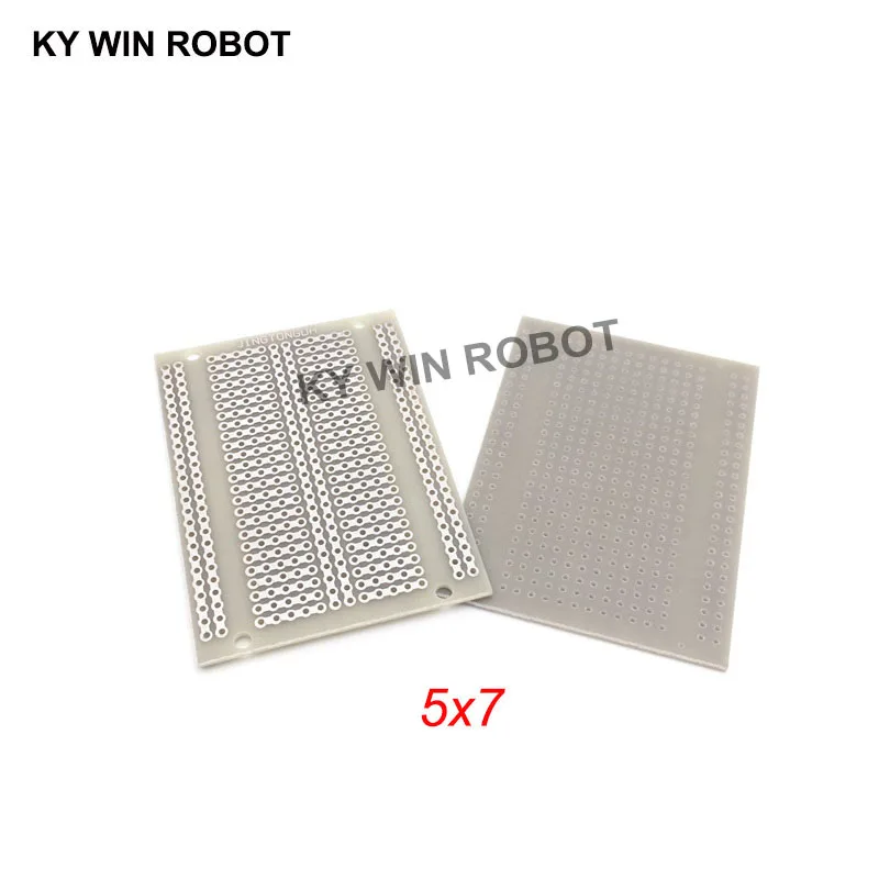 2pcs/lot DIY Prototype Paper PCB Universal Experiment Matrix Circuit Board Single Connected Hole Five Connected Holes 5x7CM 2pcs 8 12cm double sided spray tin universal board 1 6mm glass fiber board pcb board experimental board 2 54mm hole board