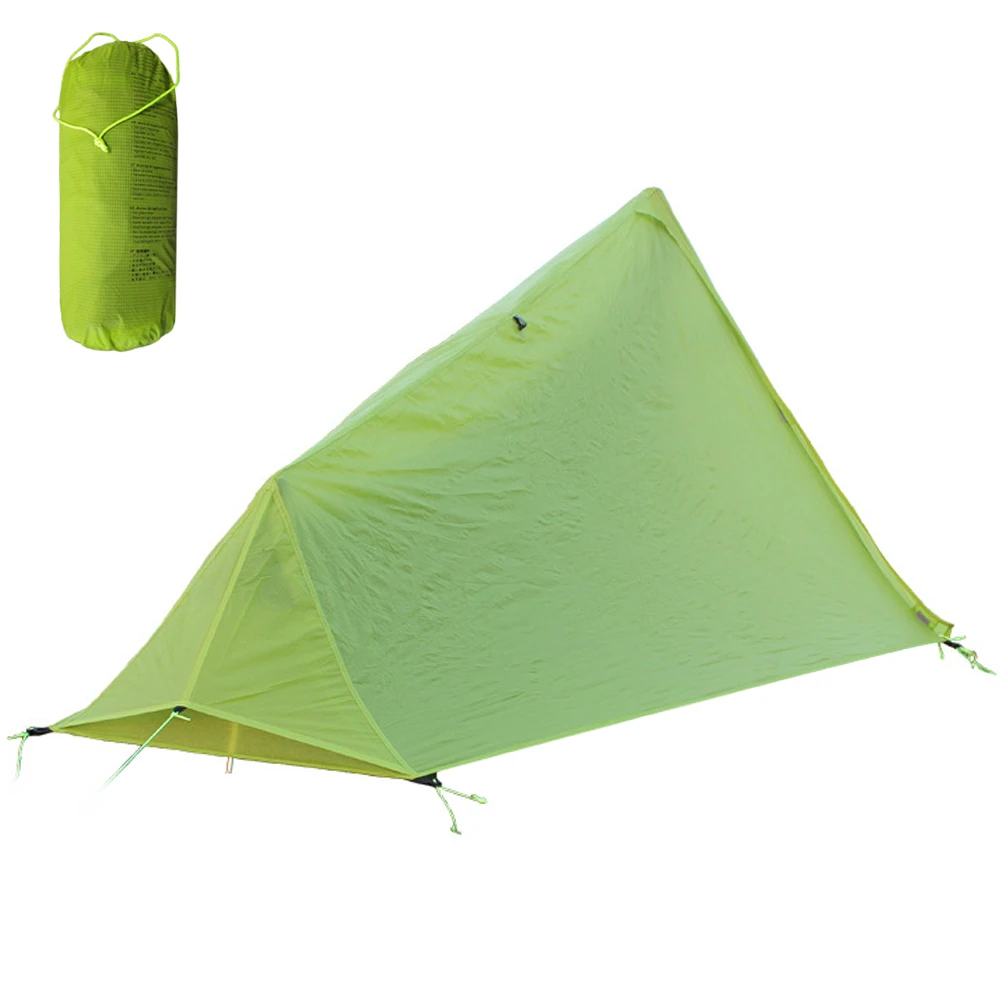 

Ultralight Backpacking Camping Fishing Tents One Person Waterproof Trekking Pole Tent Automatic Shower Tents