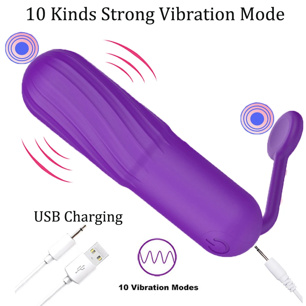 USB Bullet Vibrator Rechargeable Mini Small Strong Vibrating Egg Vagina Ball G spot Massager Adult Toys Sex Vibrators For Women 1