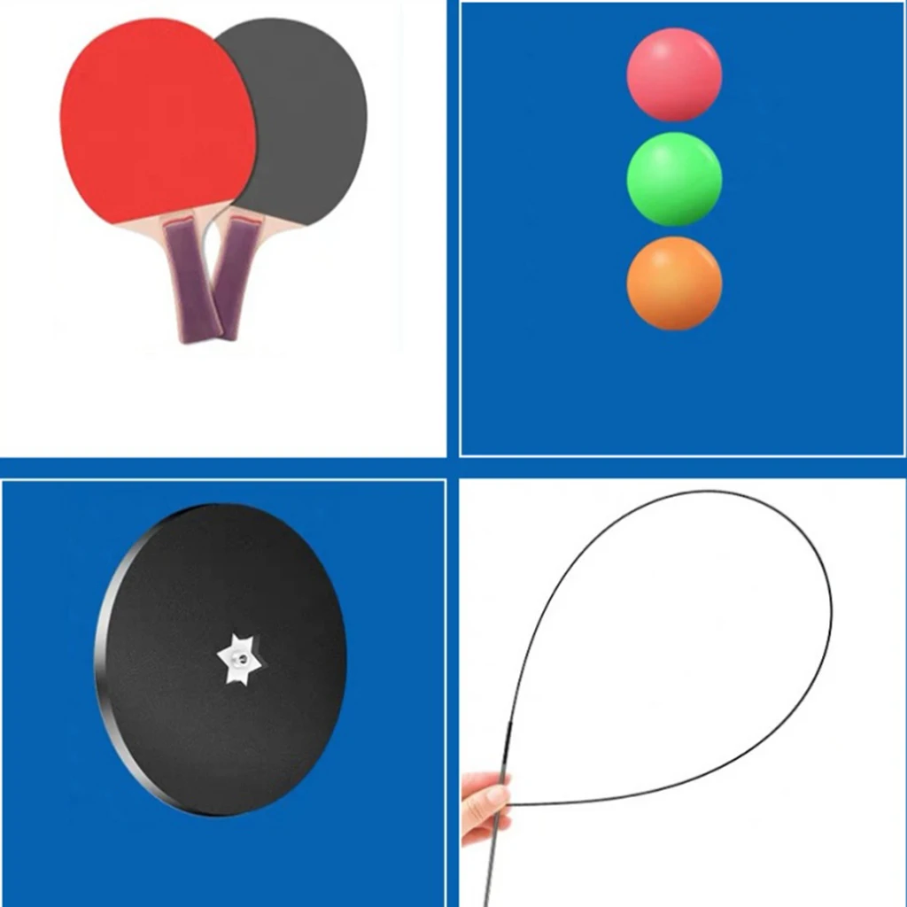 Portable Table Tennis Trainer Table Tennis Soft Shaft Training Machine Elasticity Kid Adult Ping Pong Practice Train Indoor Game