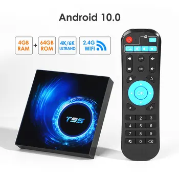 

T95 Pro TV Box Android 10.0 4Gb RAM 64Gb ROM Quad Core 6K YouTube Media Player Netflix Media player Play Store Free App Fast Set