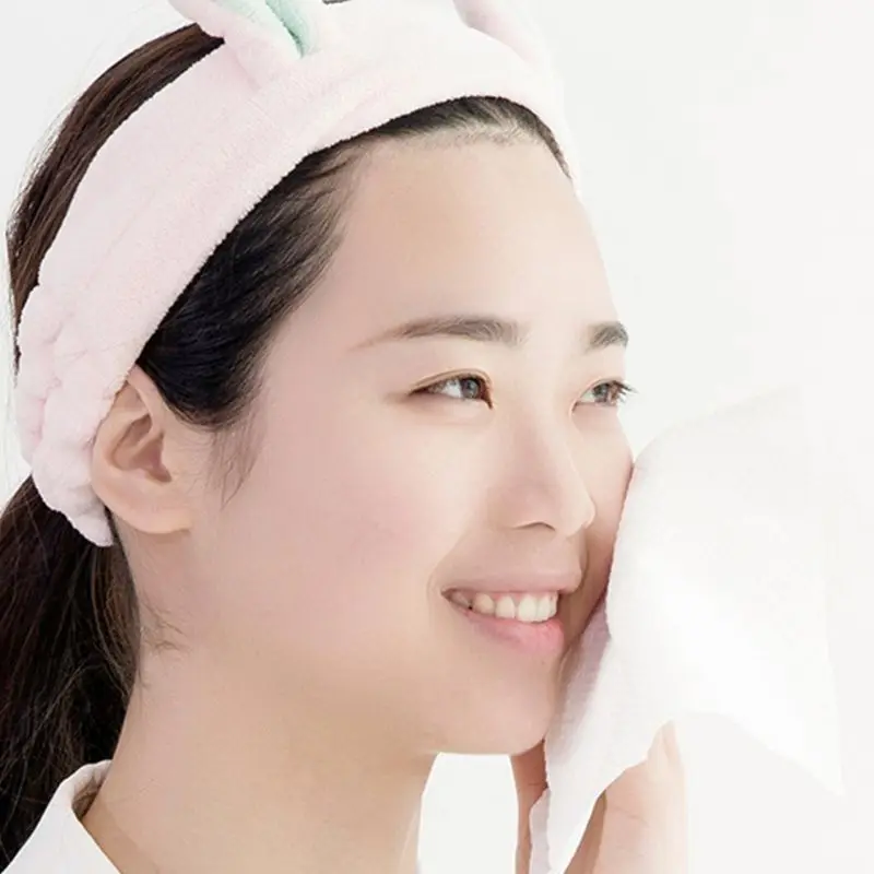 

80pcs/pack Disposable Cotton Face Tissue Towel Wipes Makeup Remover Facial Cleansing Washcloth Pearl Home Travel Wet Dry GXMC