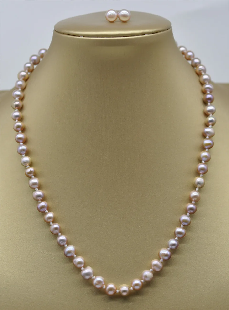 

Цепочка с подвеской для женщин, 7-8 мм, 18 дюймов