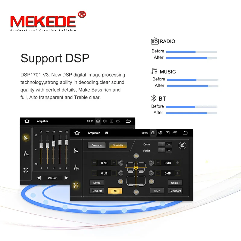 Perfect MEKEDE Android 9.0 4+64G  IPS DSP car dvd player for golf 4 golf 5 6 SEAT touran passat B6  caddy transporter t5 polo tiguan 5