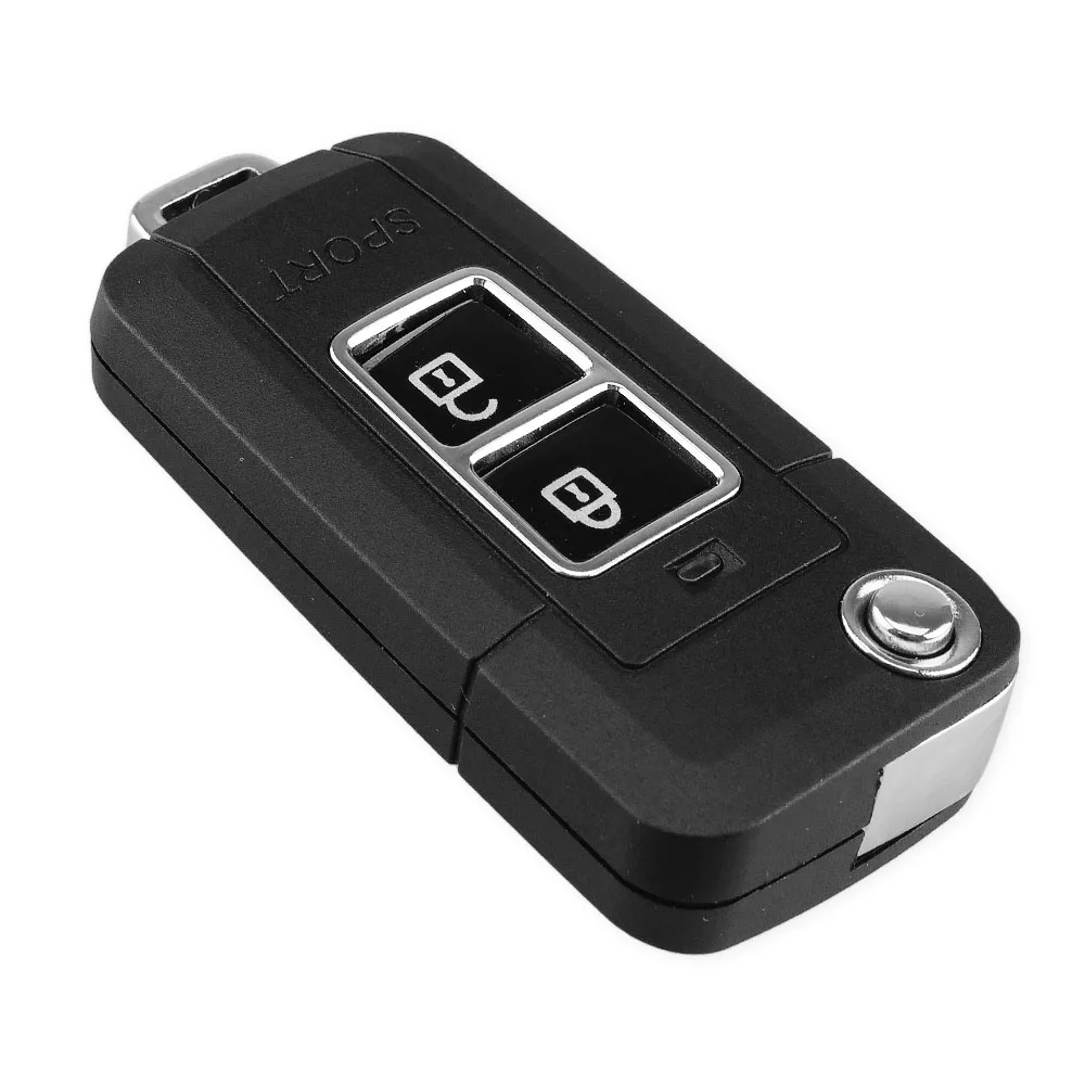 KEYYOU модифицированный чехол для Hyundai Tucson ix35 Elantra Accent SANTA FE с 2 кнопками откидной