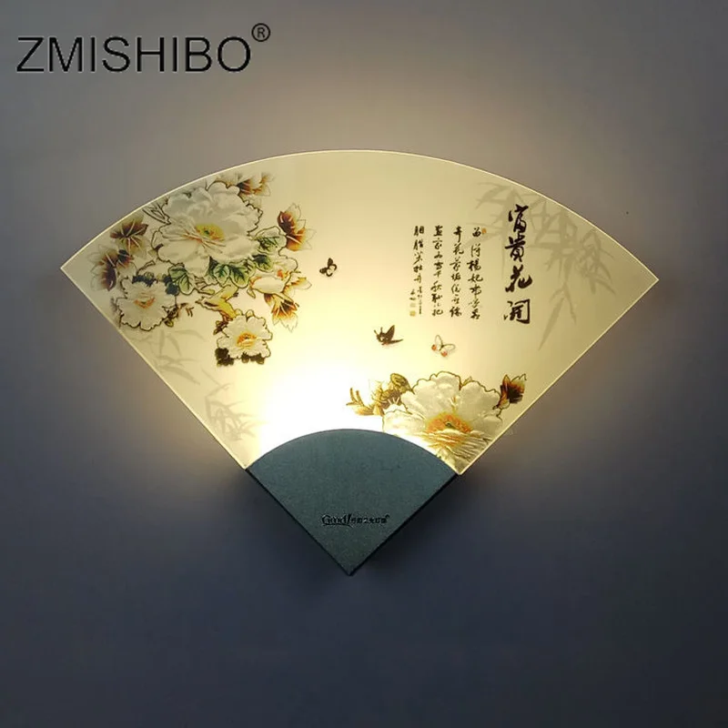 ZMISHIBO Веерообразный светодиодный настенный светильник домашнее украшение для
