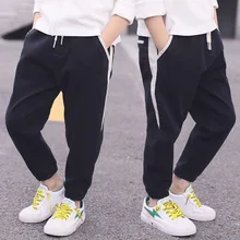 Штаны для мальчиков Новинка года, модная детская одежда в Корейском стиле, осенняя одежда штаны в западном стиле весенне-осенняя одежда для больших мальчиков