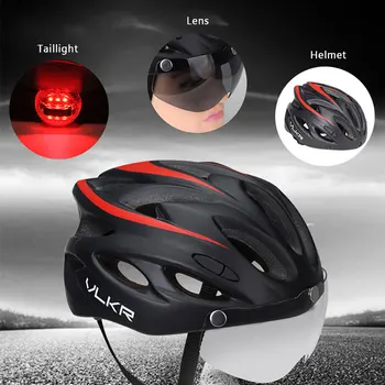 

Bicycle Cycling Helmet 2020 Bike Helmet Safety Adjustable Protective Cycling Helmet LED Light MTB Road Motorcycle Cycling Helmet
