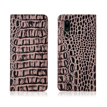 

Crocodile pattern genuine leather magnetic case card slot holder for Meizu V8 Pro/Meizu V8/Meizu X8 phone bag funda flip coque
