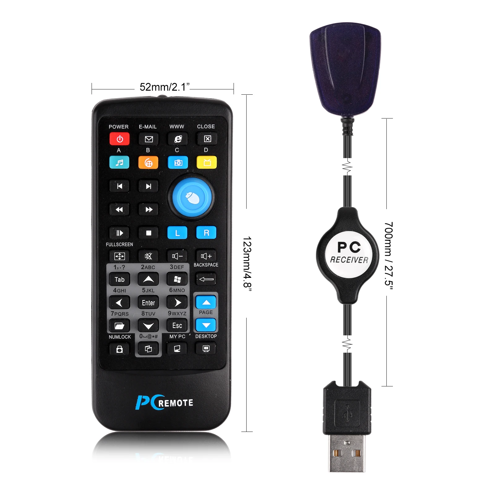 Wireless Mouse Computer Center-Windows Remote-Controller Loptop 2000 Receiver PC Above-System