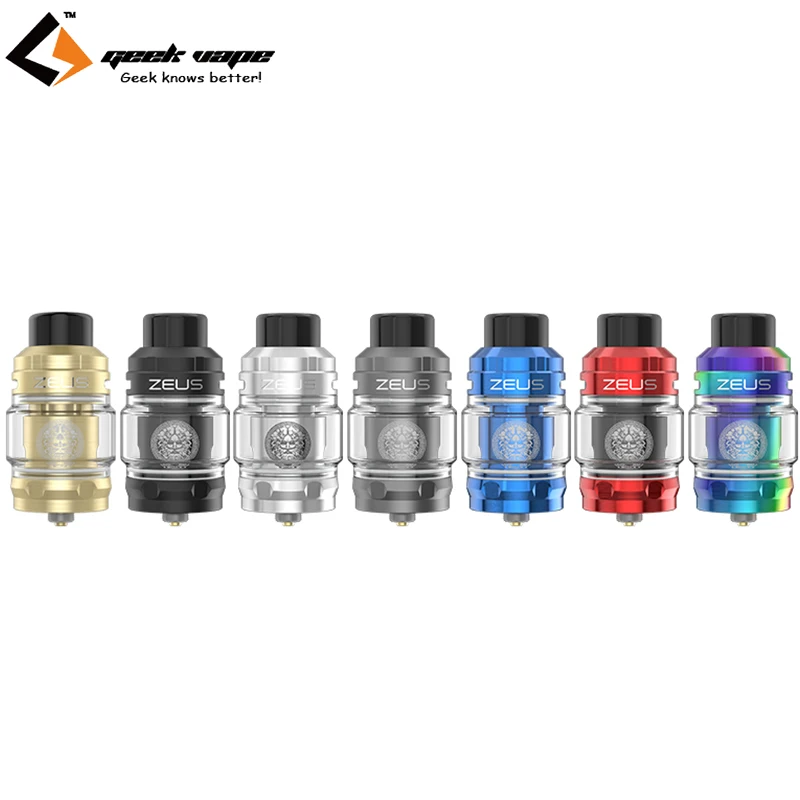 Оригинальный бак Geekvpae Zeus Sub Ohm Prebuilt Coil System с сеткой Z1 Z2 электронная сигарета