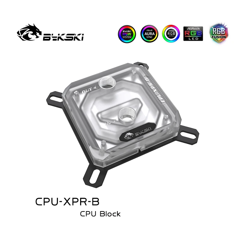 Водяной блок для процессора Bykski Intel 1150 1151 1155 1156 2011 2066 кулер 2 0 5 в RBW обновленная