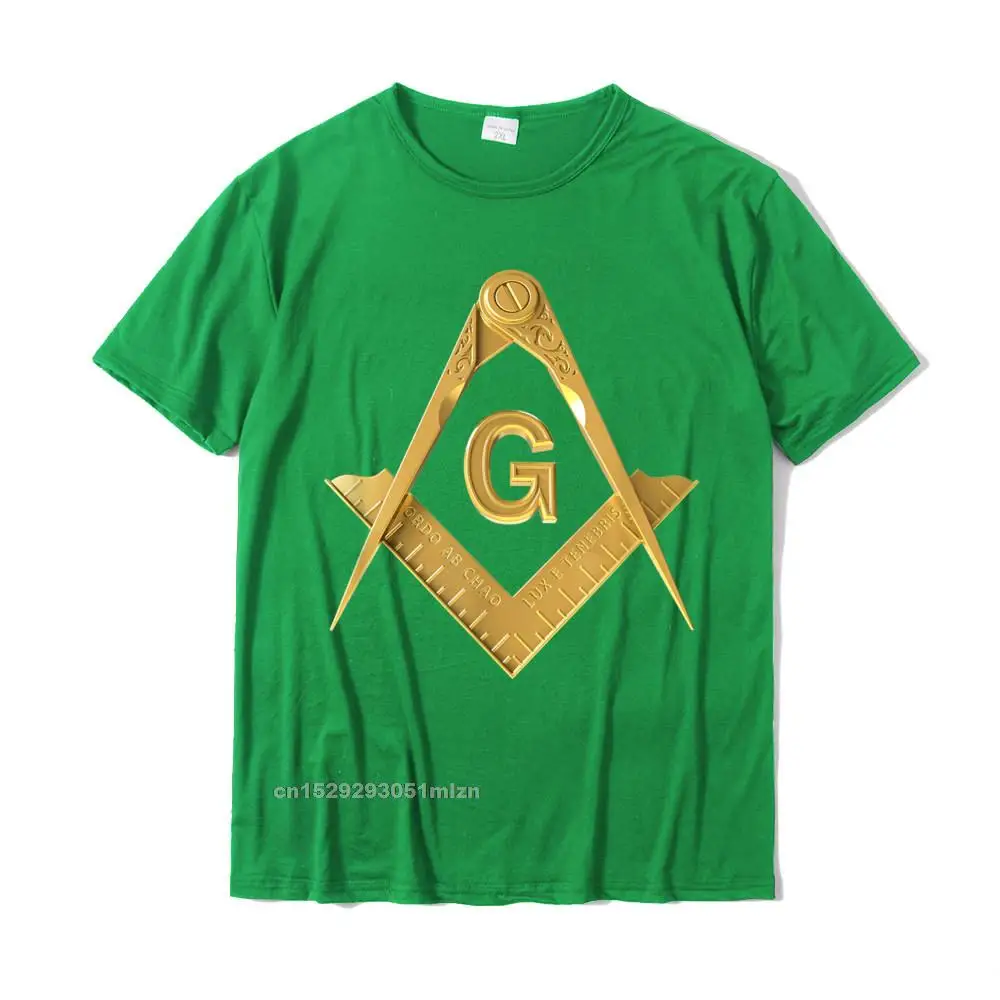 Tops Shirt Printed Lovers Day Funny Printing Short Sleeve 100% Cotton O Neck Men Tshirts Printing Tops Shirts Top Quality Masonic Square Compass Freemason Lodge Emblem T-Shirt__3165 green