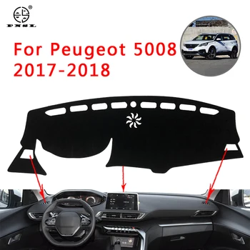 

PNSL Car Dashboard Cover Dash Mat Dash Pad Carpet For Peugeot 5008 2017-2018 Sun protection anti - slip anti - uv