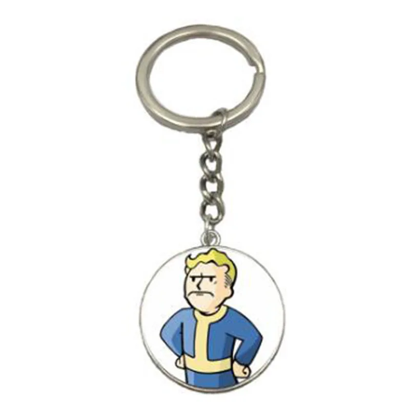 4 типа горячая игра Fallout 4/76 Shelter картина брелок цинковый сплав Серебряный цвет брелок ювелирный подарок для женщин и мужчин - Цвет: 4