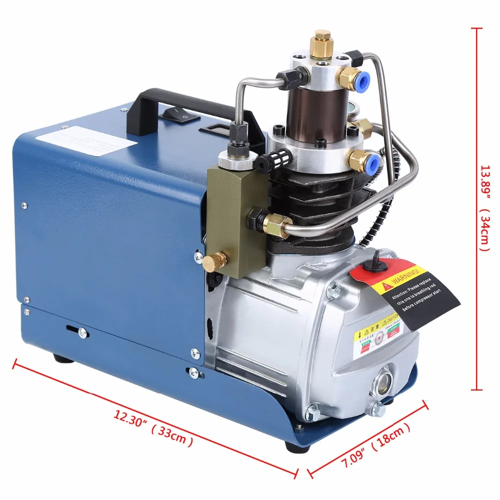 30MPA 4500PSI High Pressure Air Compressor PCP Airgun Scuba Air Pump