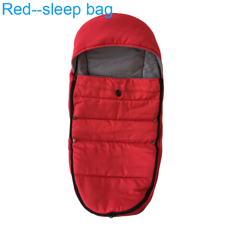 Red--sleep bag 1:1, дизайнерский спальный мешок для новорожденных, аксессуары для колясок yoyo, спальные мешки, зимняя теплая муфта для ног для коляски yoyo Yoya babysing Vovo - Цвет: Red--sleep bag